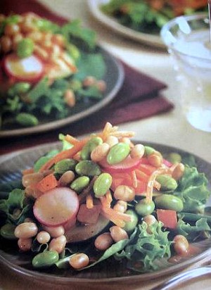 Sabroso Saturday: Edamame & Navy Bean Salad with Orange-Balsamic Dressing Thumbnail