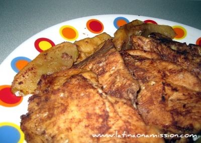 Sabroso Saturday: Spiced Chicken Breasts with Glazed Cinnamon Apples Thumbnail