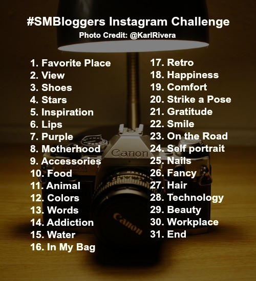 #SMBloggers Instagram Photo Challenge – Latina on a Mission