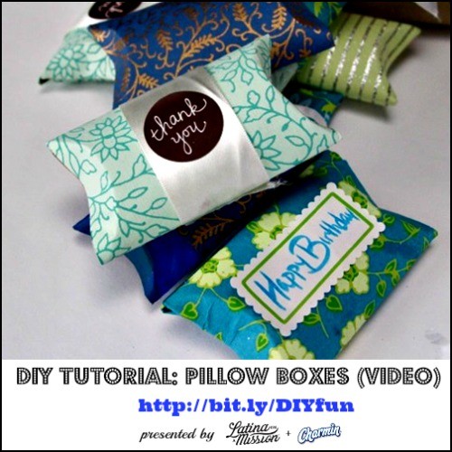 DIY Tutorial: Pillow Boxes | Presented by Latina On a Mission + Charmin