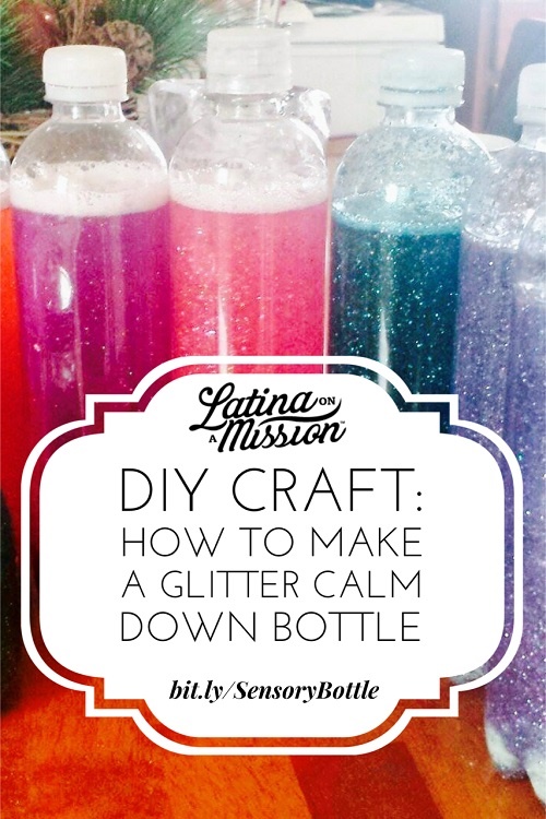 thin gel to food how coloring Calm to Glitter Craft: Latina a Down How Make â€“ Bottle DIY